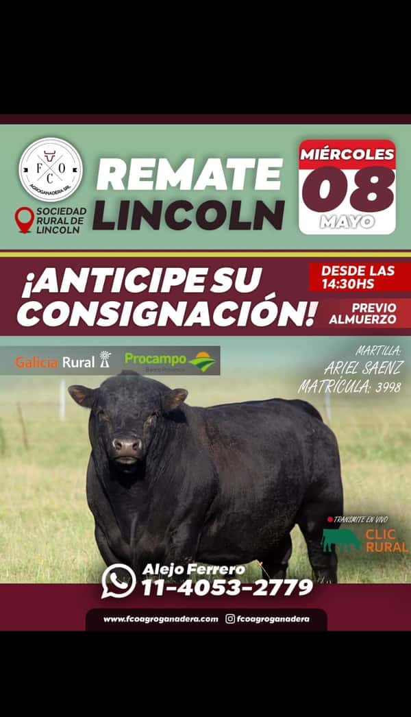 Remate FCO - Agroganadera S.R.L