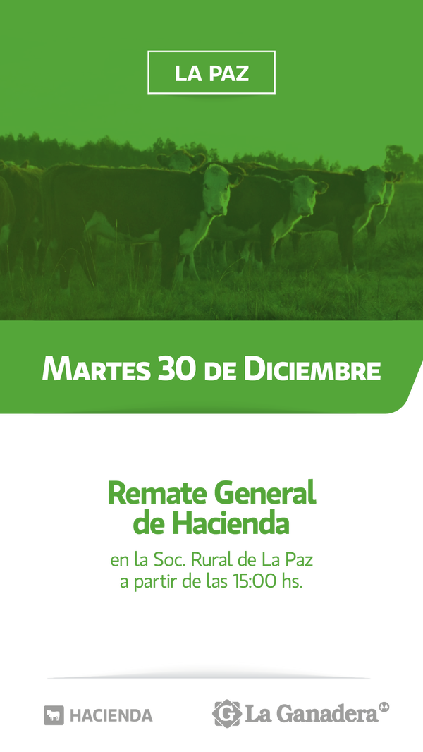  REMATE FERIA EN SOCIEDAD RURAL LA PAZ