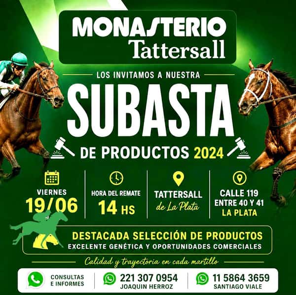  Subasta productos 2024 en La Plata