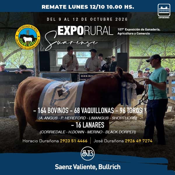 Expo Coronel Suárez — SAENZ VALIENTE, BULLRICH Y CIA. S.A.