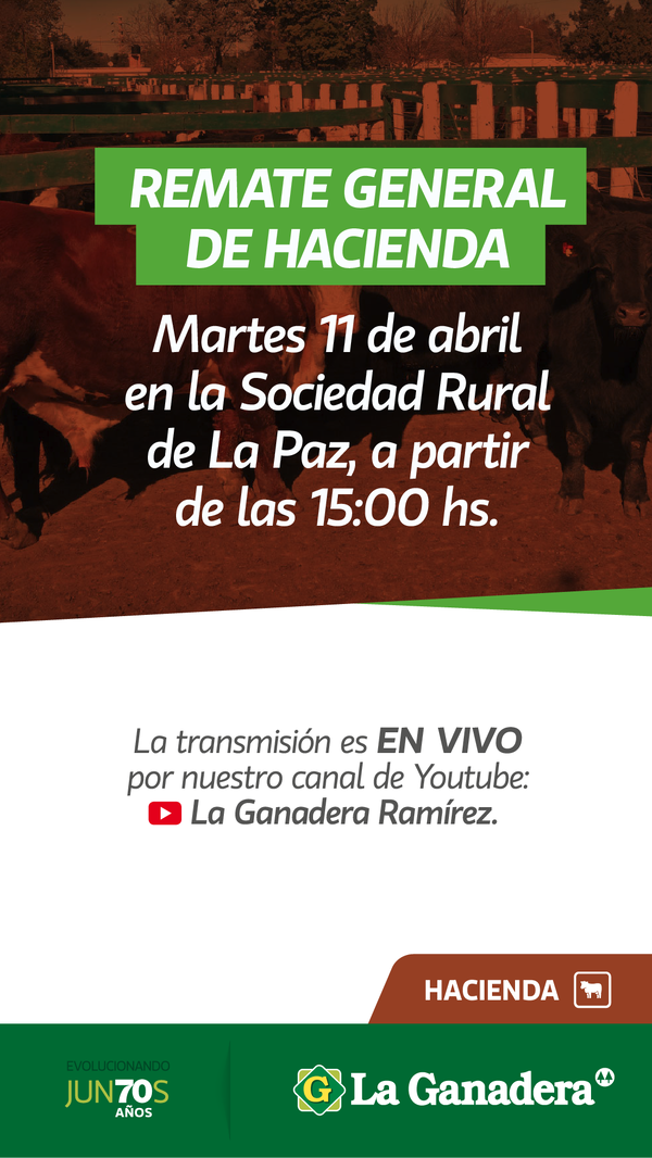 Remate Remate en instalaciones de Soc. Rural de La Paz