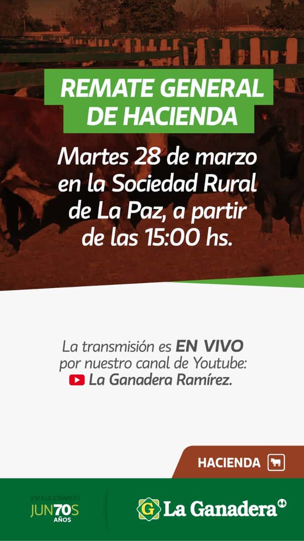 Remate Remate feria en Sociedad Rural La Paz