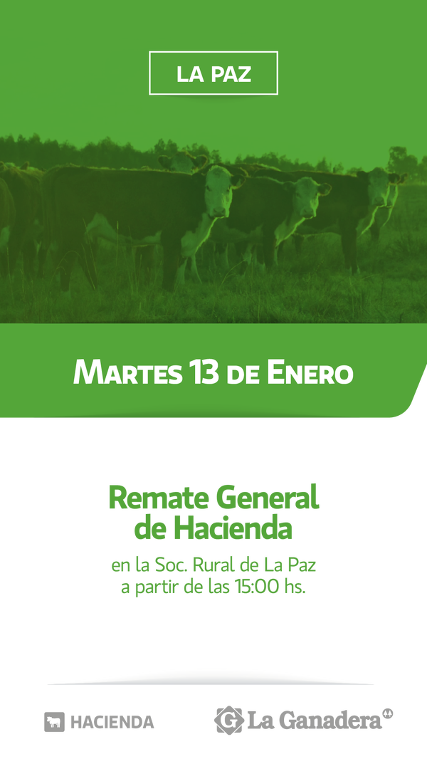  REMATE FERIA EN SOCIEDAD RURAL LA PAZ
