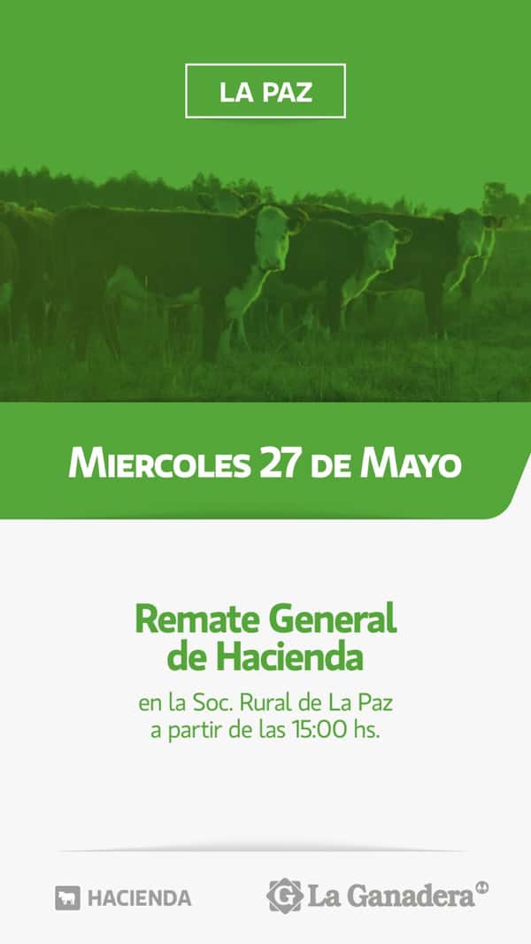  REMATE FERIA EN SOCIEDAD RURAL LA PAZ