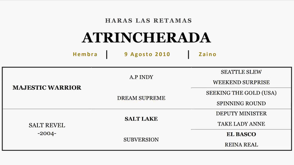 Lote ATRINCHERADA (MAJESTIC WARRIOR - SALT REVEL)