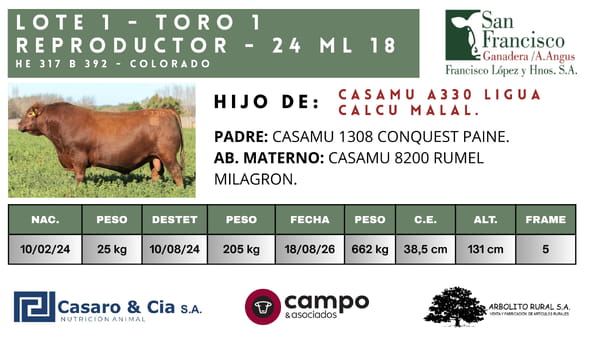 1 — TOROS  San Francisco