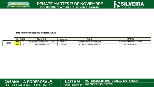 Lote Cabaña La Poderosa