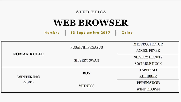 Lote WEB BROWSER (ROMAN RULER - WINTERING)