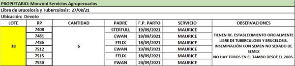 Lote Lote 38 Monzoni Servicios Agropecuarios