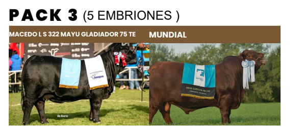 Lote PACK 3 (5 EMBRIONES)