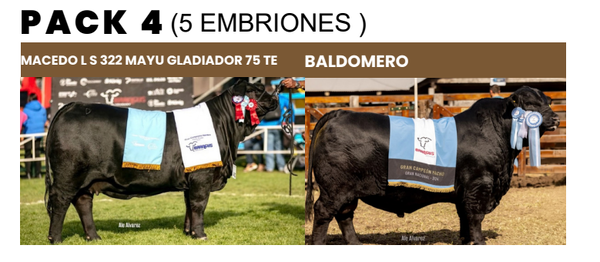 Lote PACK 4 (5 EMBRIONES)