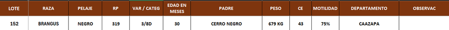 Lote LOTE 152