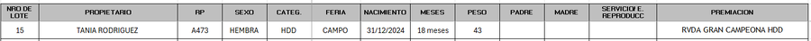 Lote LOTE 15 - CAMPO