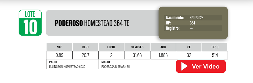 Lote Toros PI / PO / PC Angus a remate en Cabaña La Poderosa, Florida