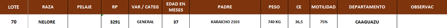 Lote LOTE 70