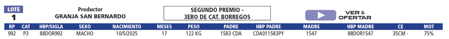 Lote LOTE 1