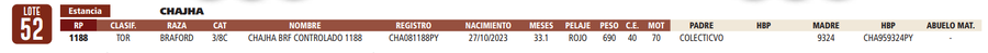 Lote LOTE 52