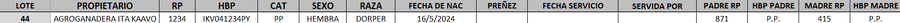 Lote LOTE 44 - DESTACADO