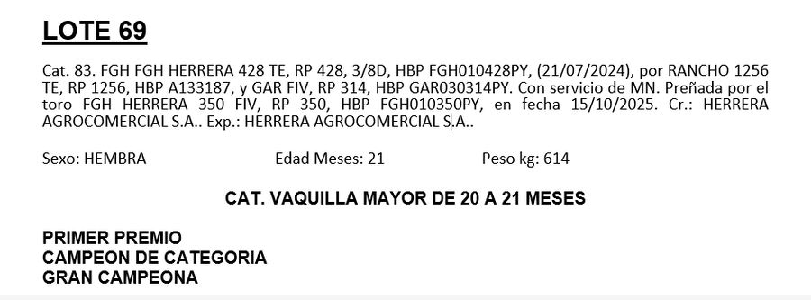 Lote LOTE 69