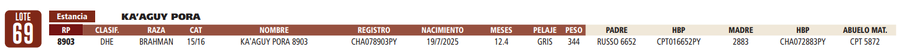 Lote LOTE 69
