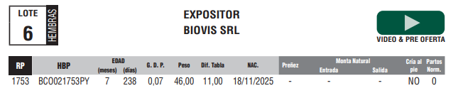 Lote LOTE 6
