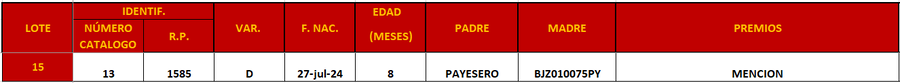 Lote LOTE 15