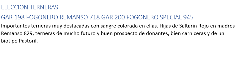 Lote TERNERA A ELECCION -LOTE 38