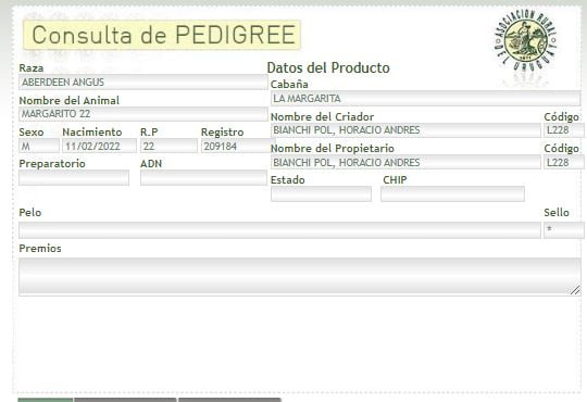 Lote TORO PI - RP 22