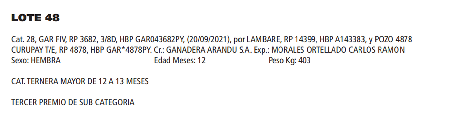 Lote LOTE 48