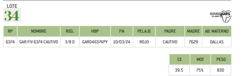 Lote LOTE 34