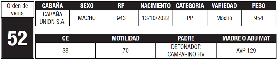 Lote LOTE 52