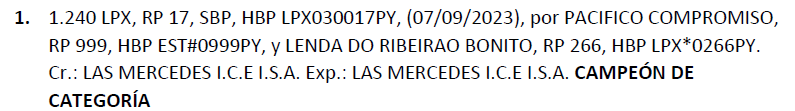 Lote LOTE 1