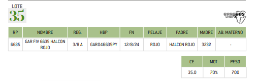 Lote LOTE 35