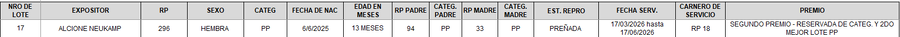 Lote LOTE 17 - CAMPO