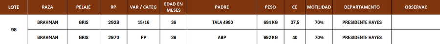 Lote LOTE 98- POR PANTALLA