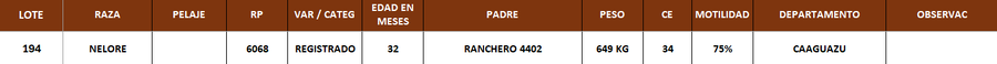 Lote LOTE 194