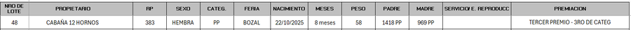 Lote LOTE 48 - BOZAL