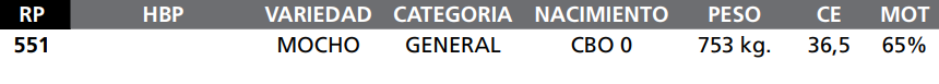Lote LOTE 70-  RP 551
