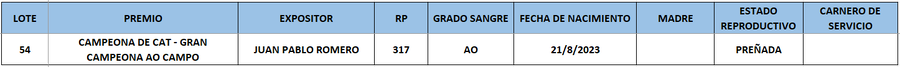 Lote LOTE 54