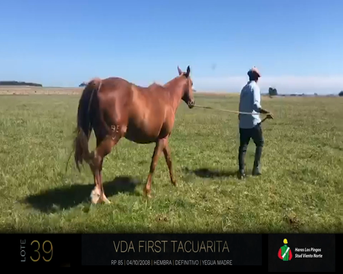 Lote VDA FIRST TACUARITA
