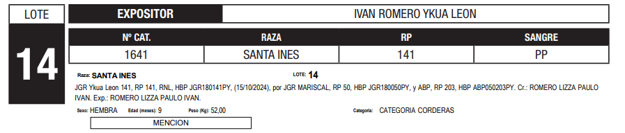Lote LOTE 14