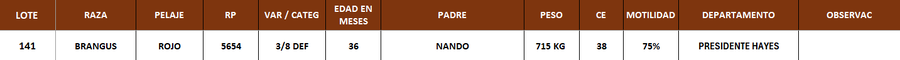 Lote LOTE 141 - POR PANTALLA
