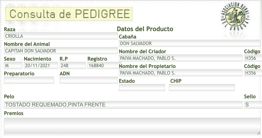 Lote Capitan Don Salvador