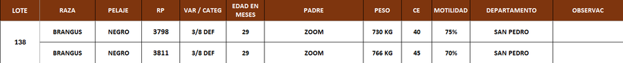 Lote LOTE 138