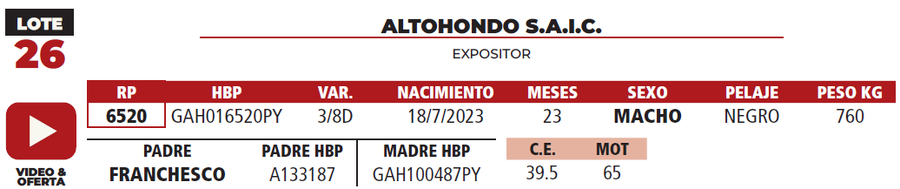 Lote LOTE 26
