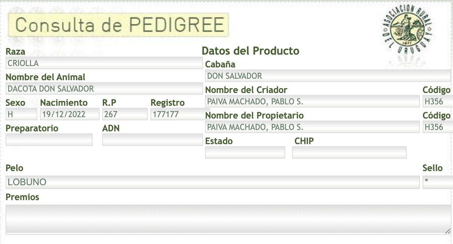 Lote Dacota Don Salvador