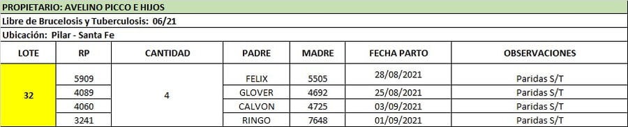 Lote Lote 32 Avelino Picco