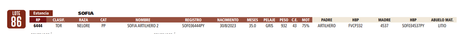 Lote LOTE 86