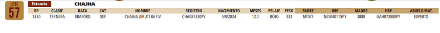 Lote LOTE 57