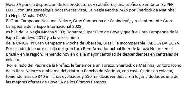 Lote PREÑEZ Nelore a Bozal Expo Internacional 2022 - Lote 4